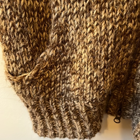 Sundance Sweater Vest Full Zip Mohair Alpaca Blend size Medium Mock Turtleneck - Picture 5 of 7